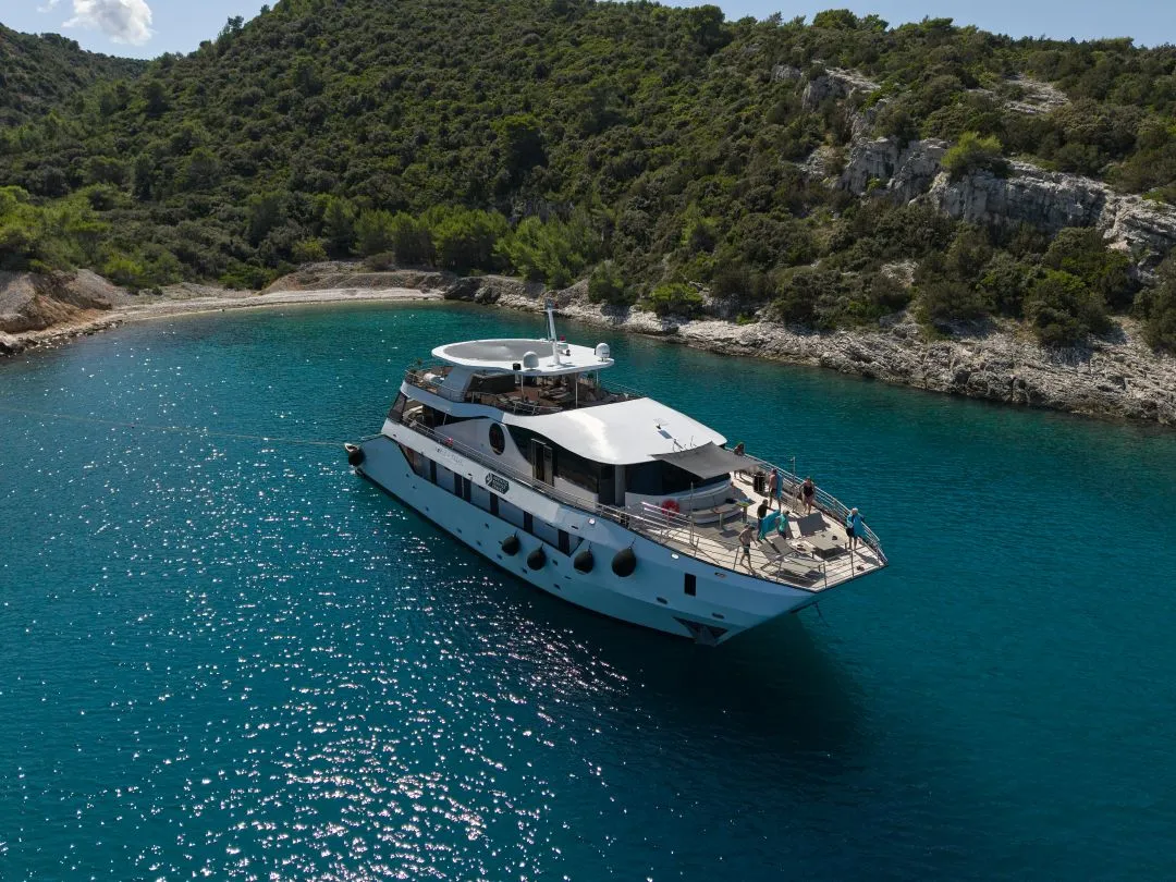 Northern Dalmatian islands from above