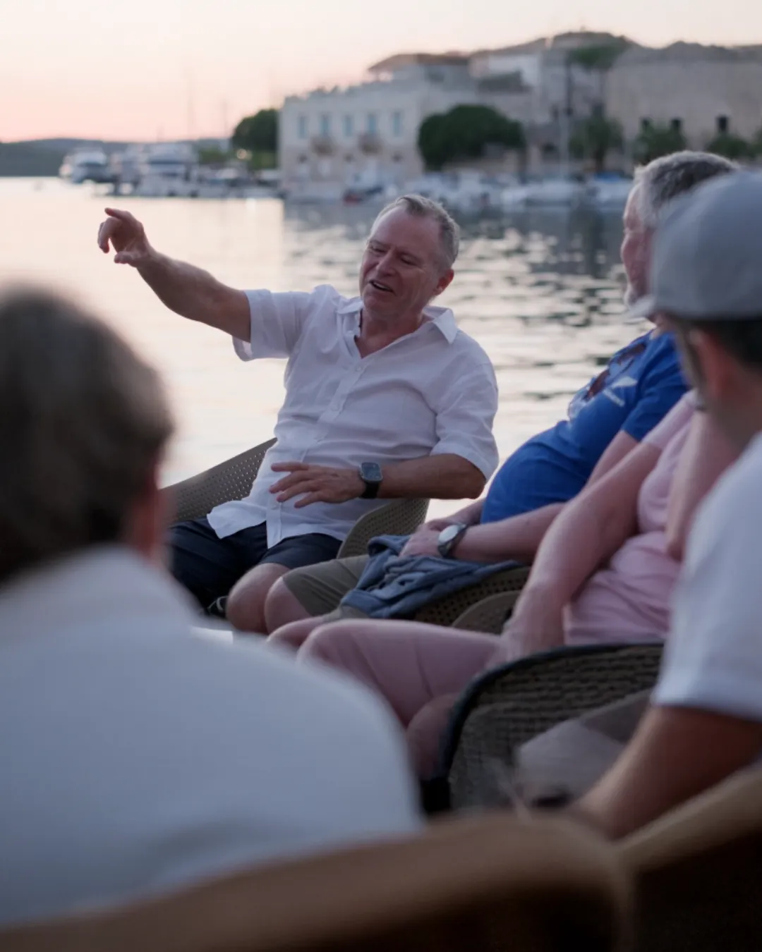 A Swim Traveller guest at anchor on the northern Croatian coast