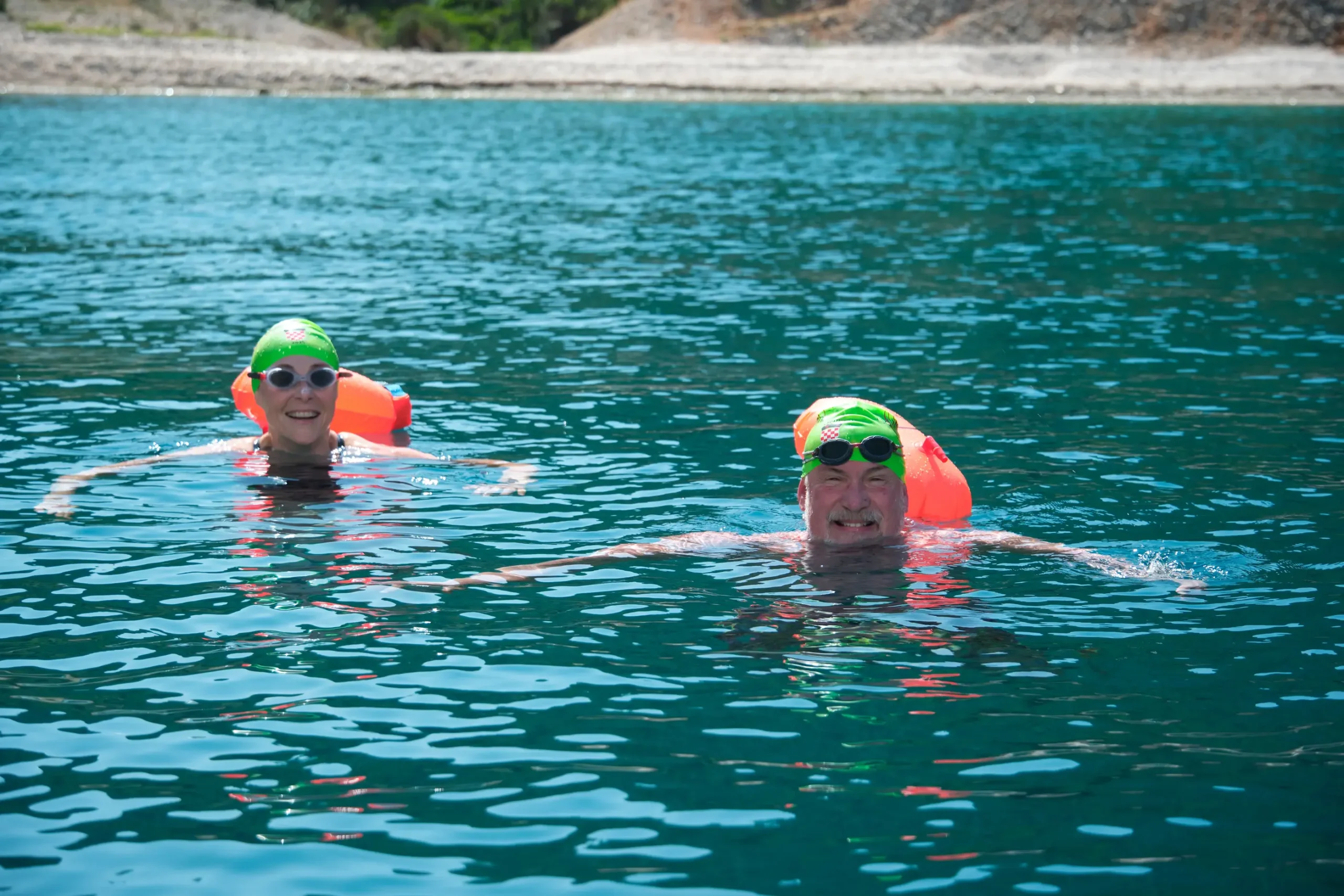 Small luxury cruises Croatia : guests together on the yacht between swims and cultural stops