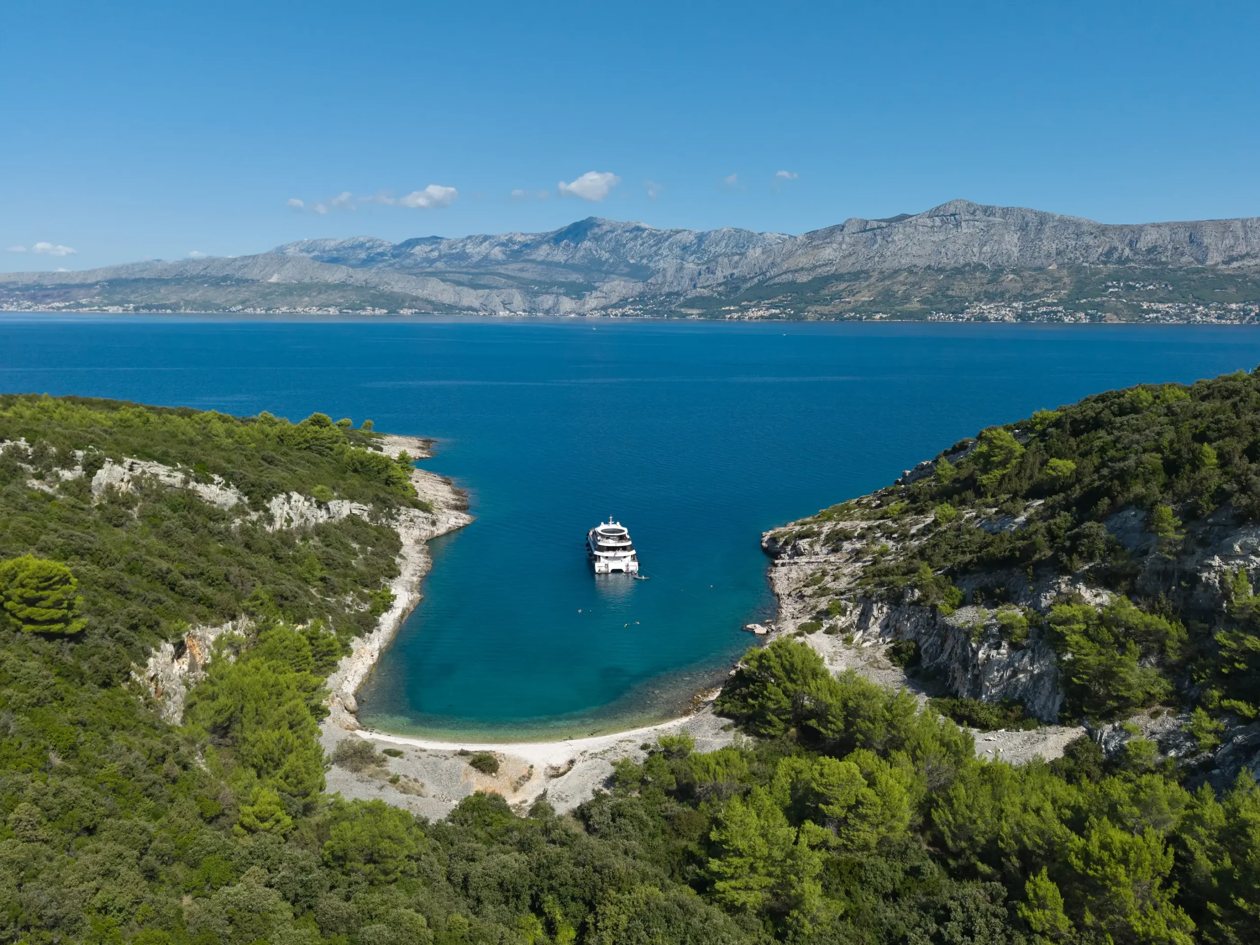 Swimmers in sea Croatia