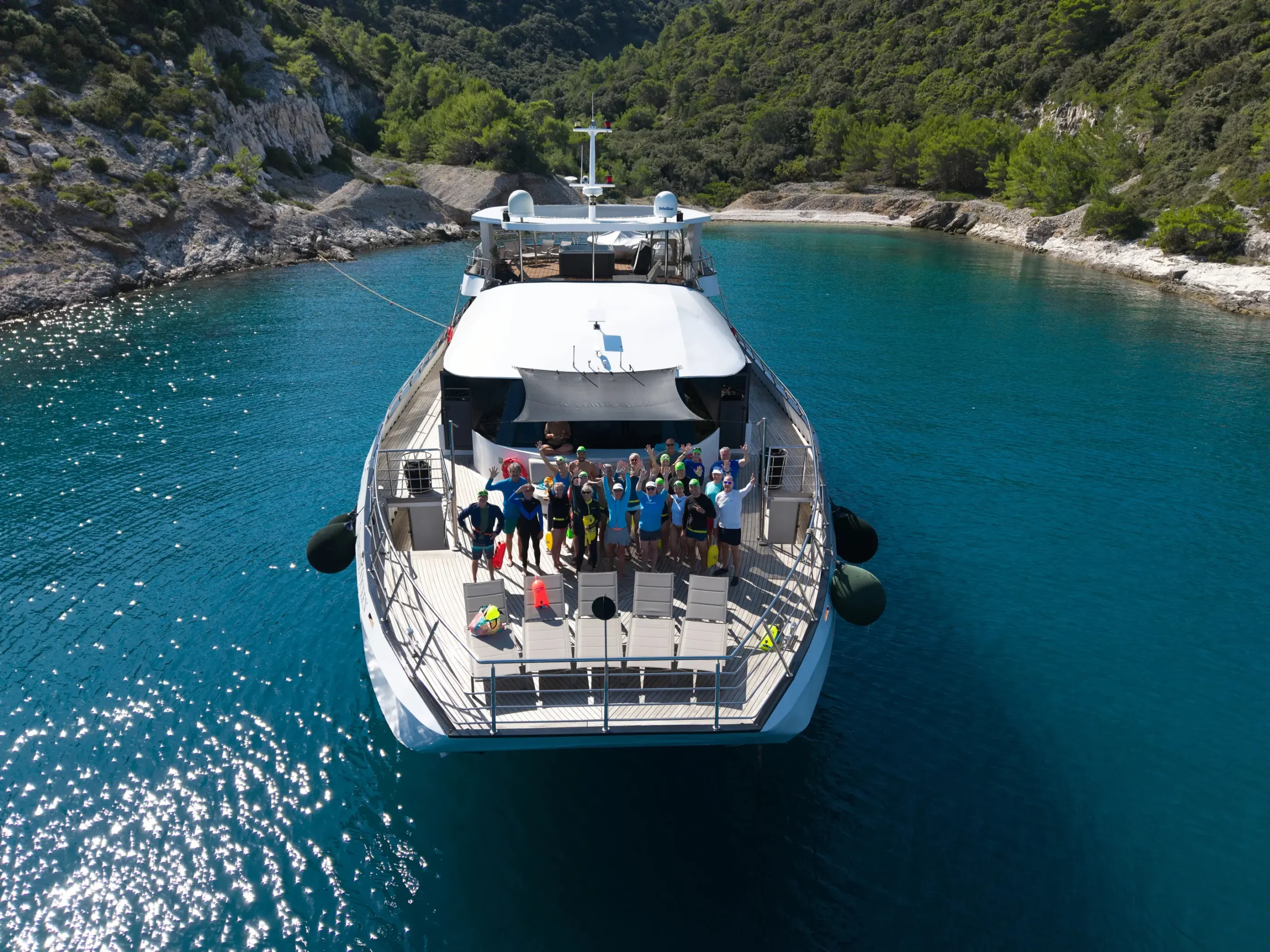Swimmers Croatia island