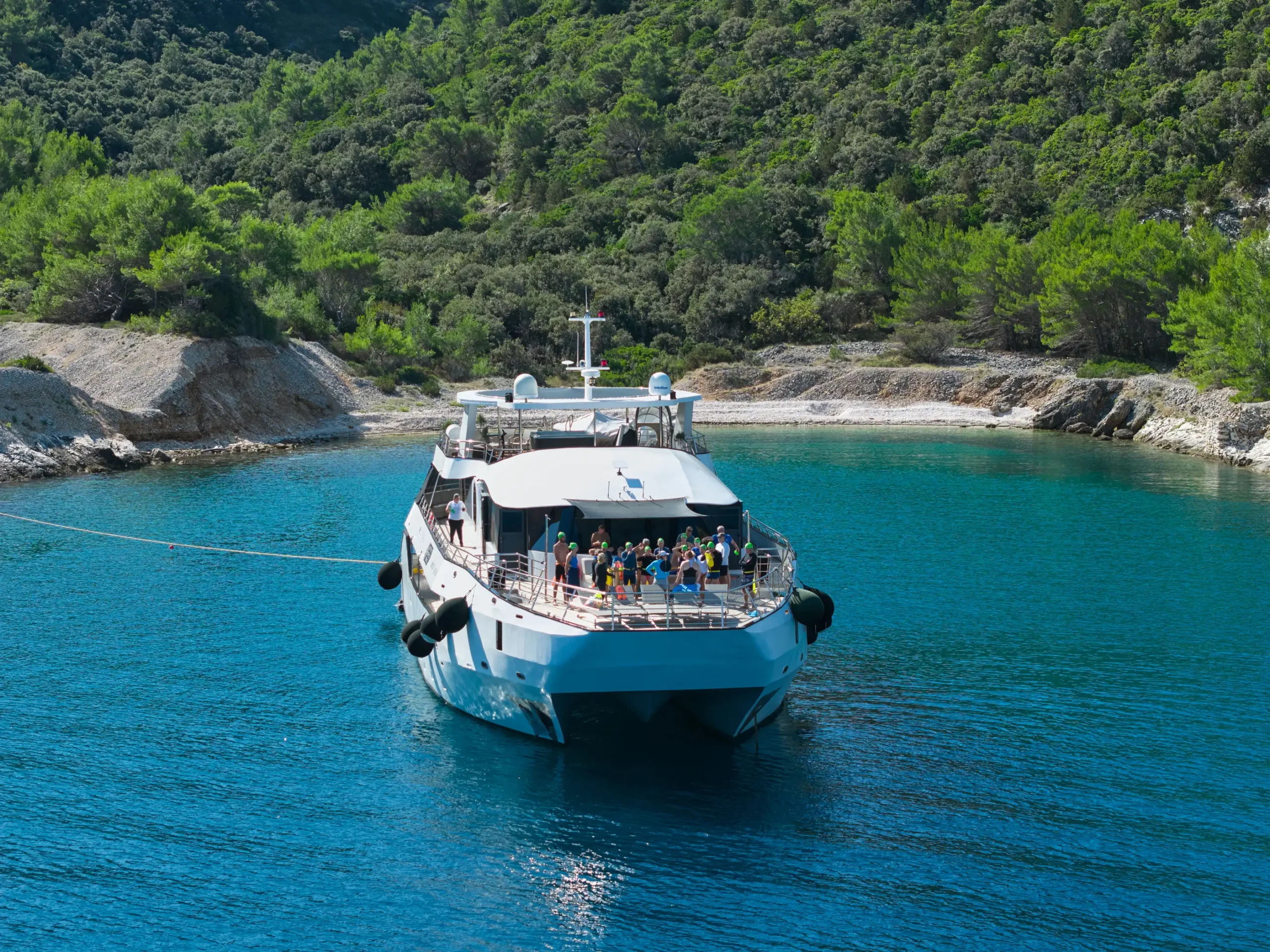 Boutique small luxury cruises Croatia: 35 metre private motor yacht on the northern Adriatic